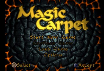 Magic Carpet Title Screen